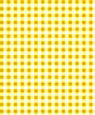 Dollhouse Miniature 1/4" Scale Wallpaper: Gingham, Yellow